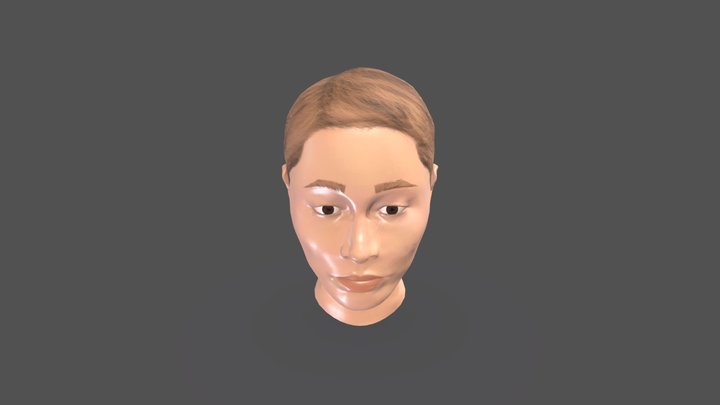 Ariana Grande Bust - Game Res Mesh 3D Model