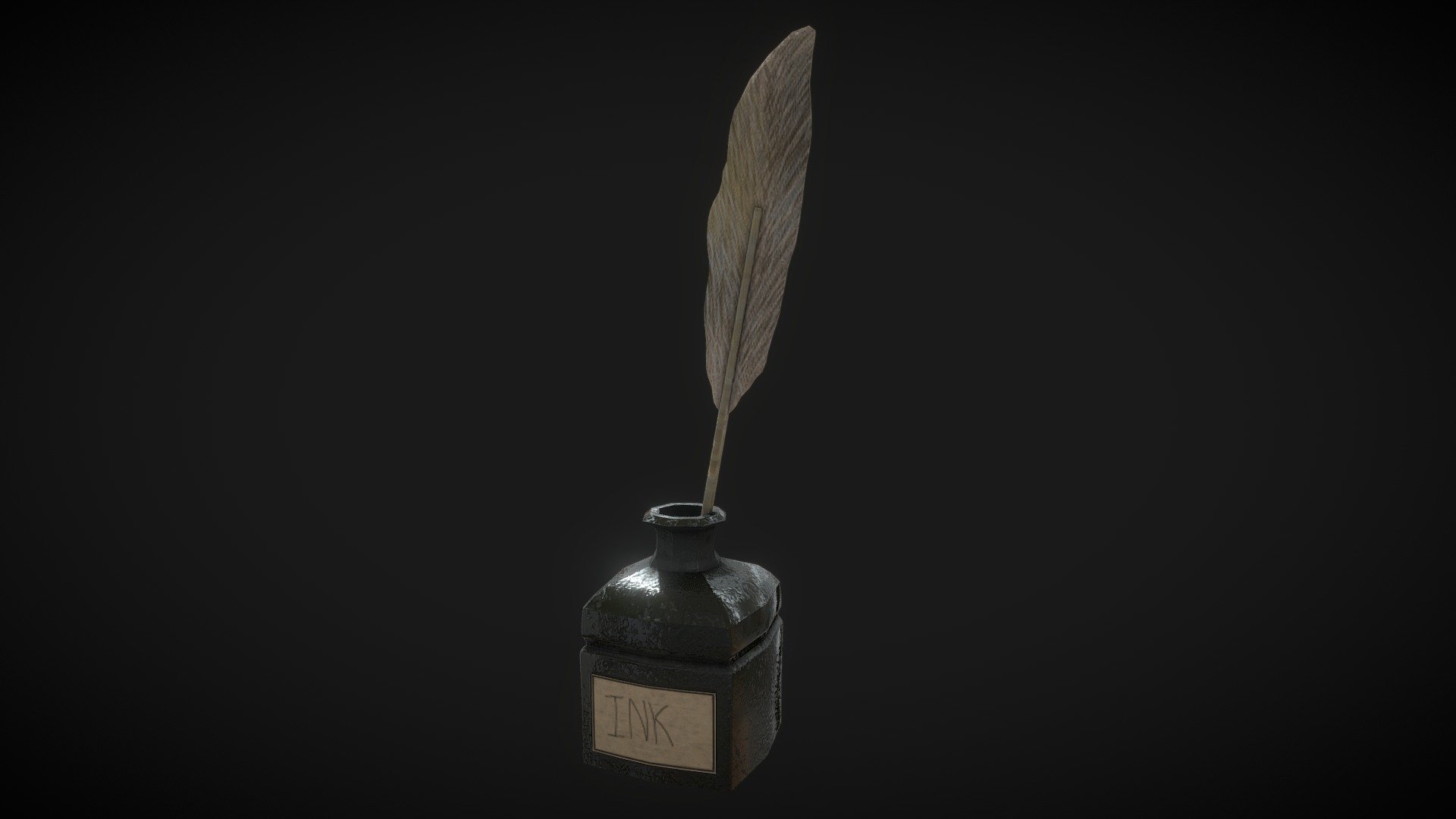 Inkwell and Pen - Buy Royalty Free 3D model by FordVFX [2e3708a ...