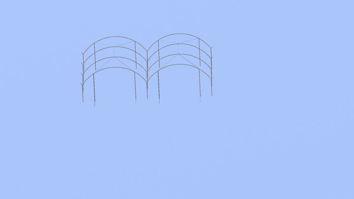 VB Steel Structure Design 3D Model