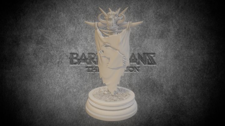 Mountain Banner - Barbarians: the Invasion 3D Model