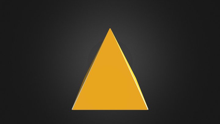 Square Based Pyramid 3D Model