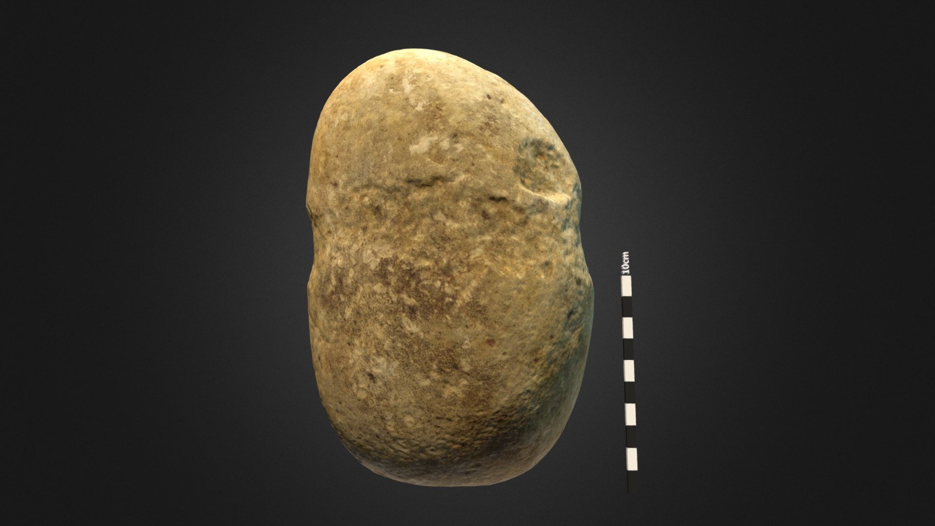 2: Prähist. Rillenschlägel/prehist. stone hammer - 3D model by Roman ...