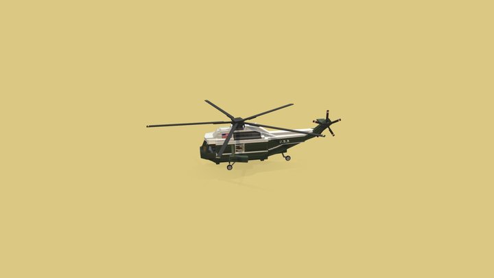 USA presidential helicopter 3D Model