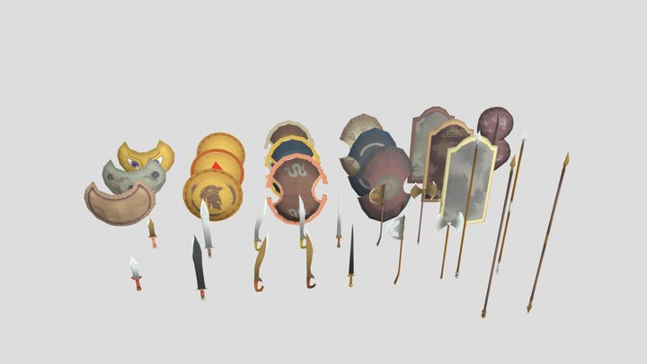 AncientGreek_Weapons 3D Model