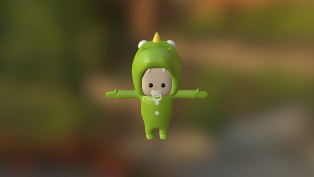Dino Baby 3D Model