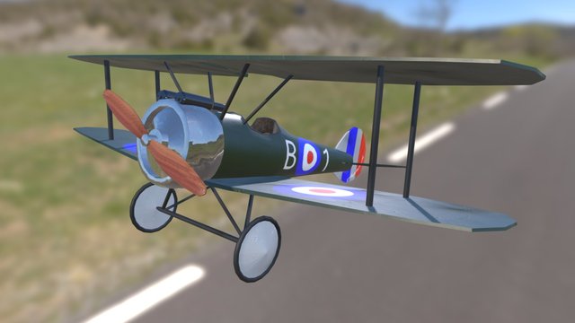 Sopwith Camel+ Texture 3D Model