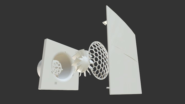 New Fan Imported R004 Exploded View B 3D Model