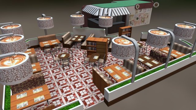 Fast Food Restaurant -3 3D Model