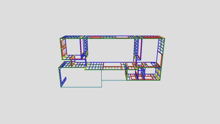 Terrace Wall 3D 3D Model