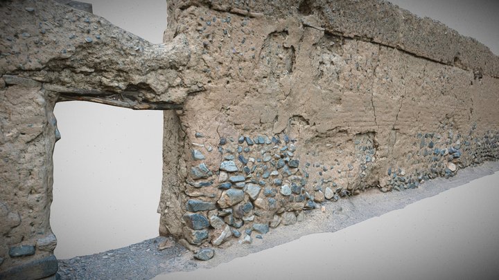 Ruined Wall06 3D Model