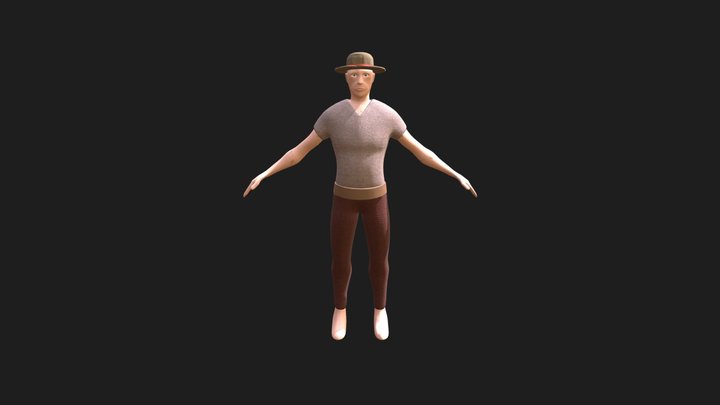 Farmer 3D Model