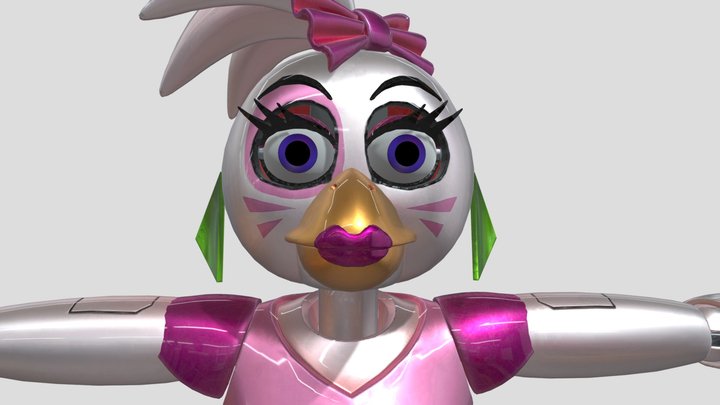 glamrock_chica__security_breach 3D Model