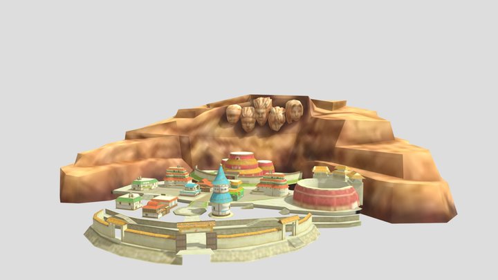 Naruto Village In Game | FREE FIRE 3D Model