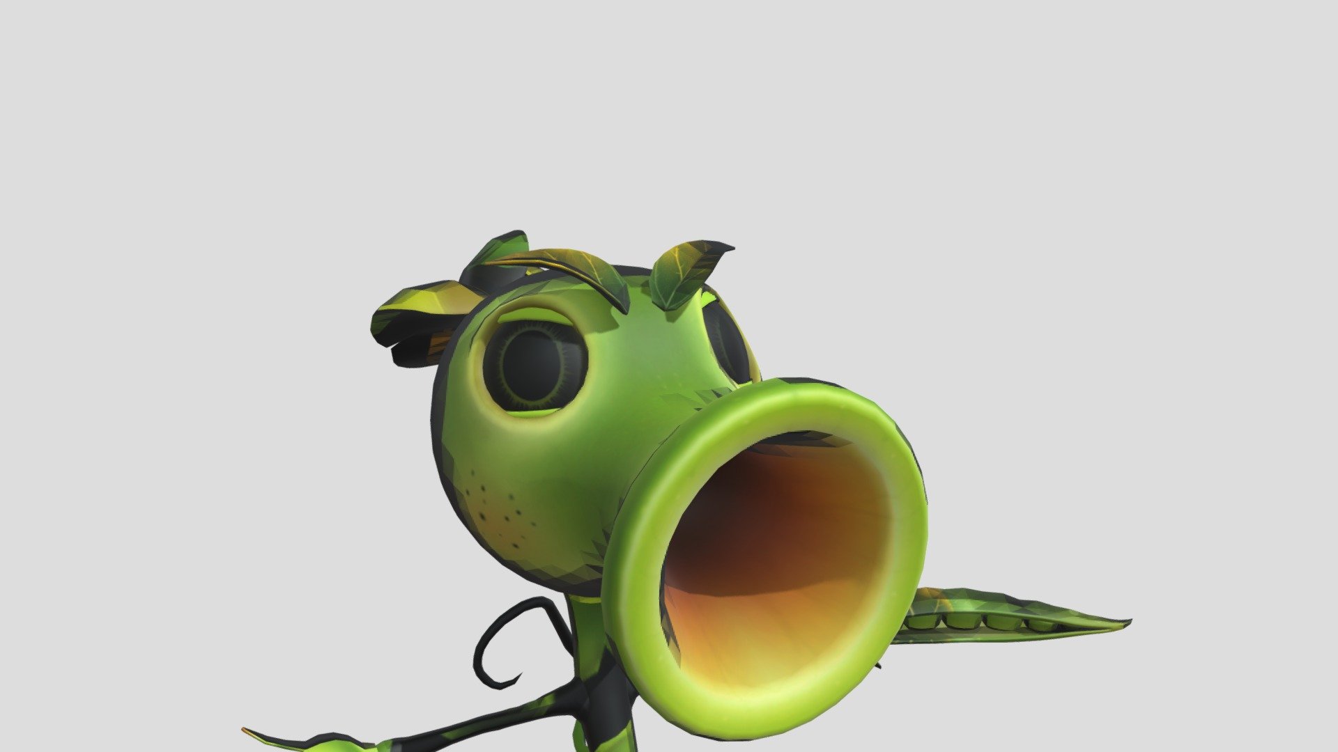 peashooter Download Free 3D model by juliocesar012 (jsuliocesar012