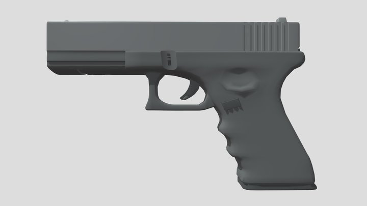 Pistol V2 3D Model