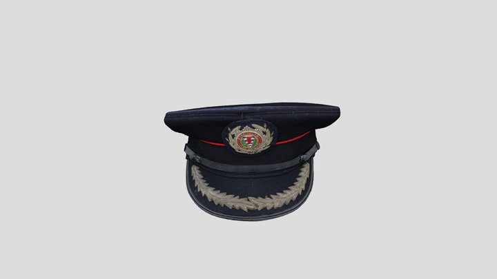 Strathclyde Fire Brigade Cap 3D Model