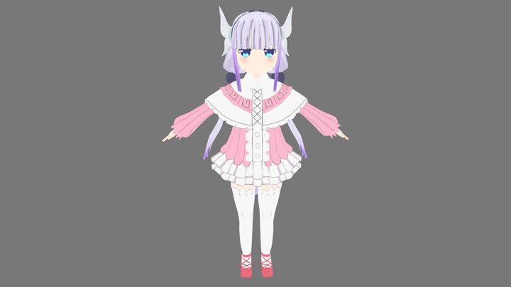 Kanna Kamui - Kobayashi-san Chi no Maid Dragon 3D Model