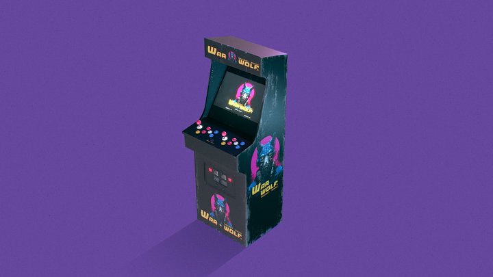 War Wolf, Arcade machine 3D Model