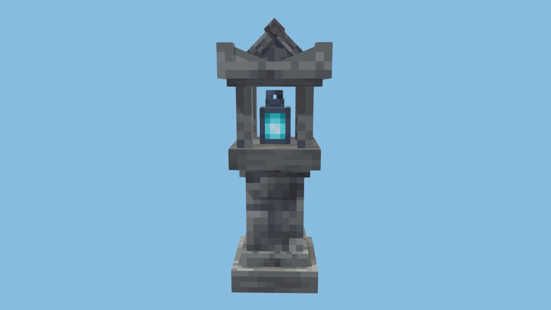 Japanese Soul Lantern (Minecraft Entity) Download Free 3D model by