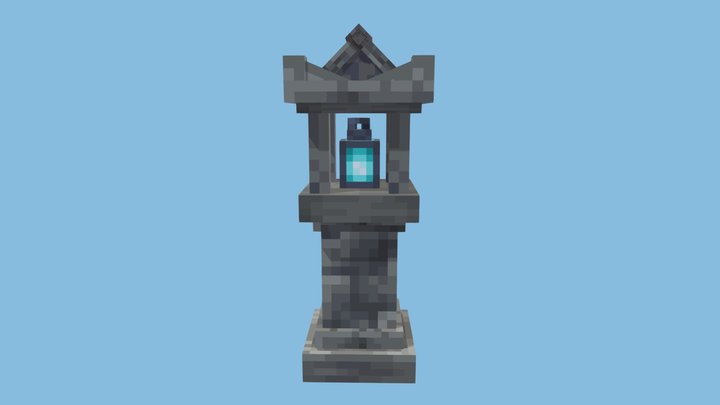 Japanese Soul Lantern (Minecraft Entity) 3D Model