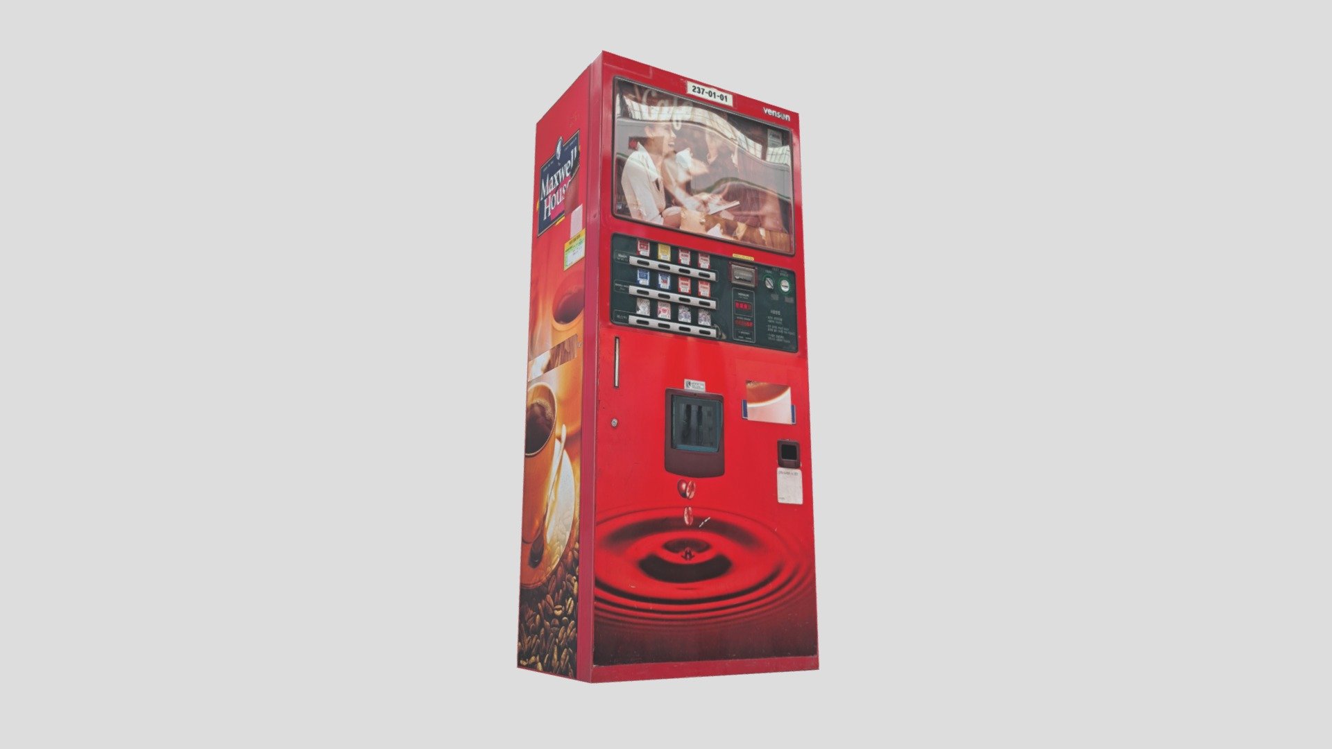 Maxwell House Vending Machine Download Free 3D model by bolinas