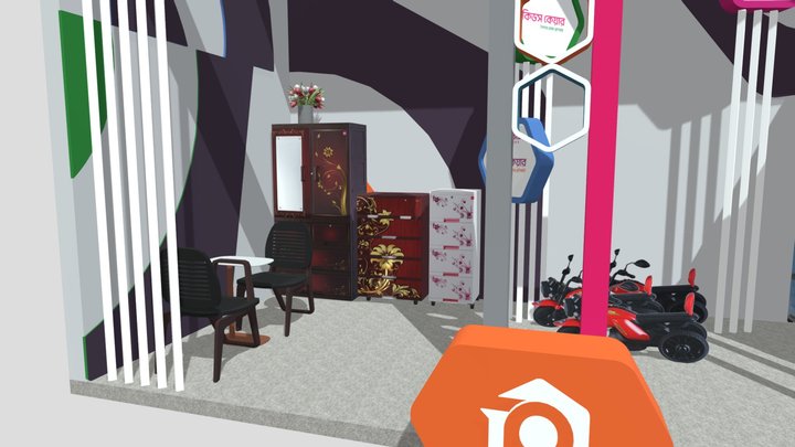 Exihibition Stand 3D Model