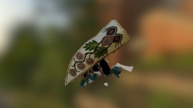 0107: Beaded Knife Sheath 3D Model