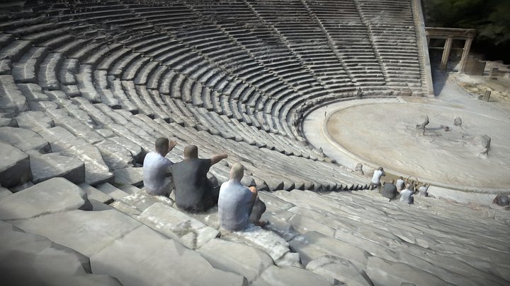 Ancient Theatre Epidauros in Greece 3D Model