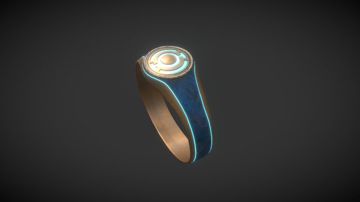 Blue Lantern's Ring - Hope 3D Model