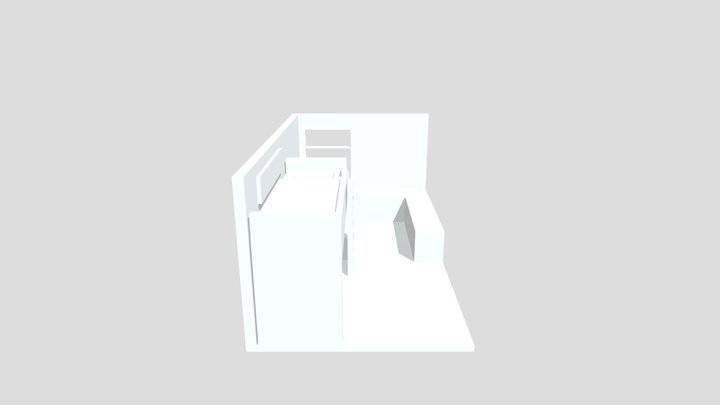 My Room Blockout zonder voorwerpen 3D Model