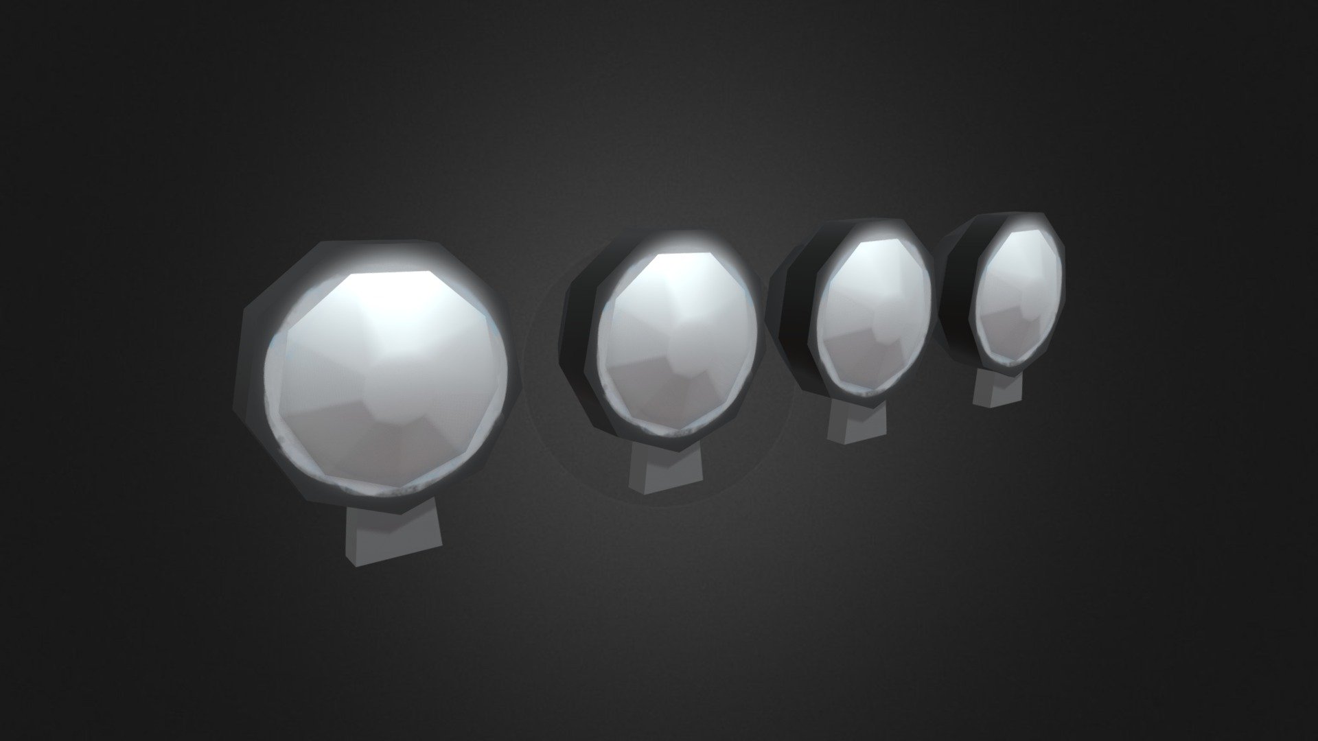 Low Poly Car- Mode Lights