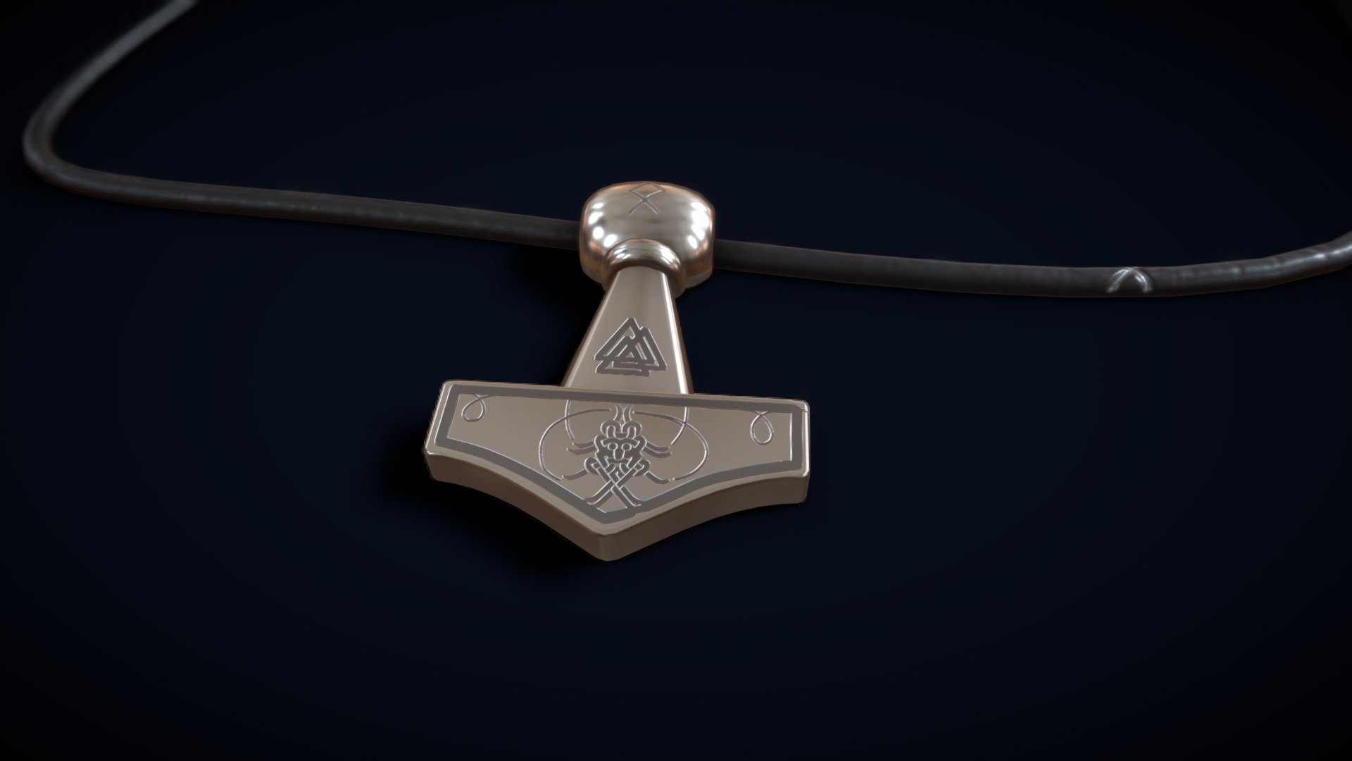 Mjolnir Necklace - Download Free 3D model by macadaneo [2e50b4e ...