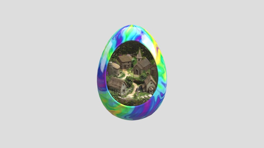 #EasterEgg2026 Rainbow Egg Diorama