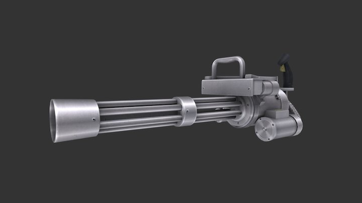 Gatling gun 3D Model