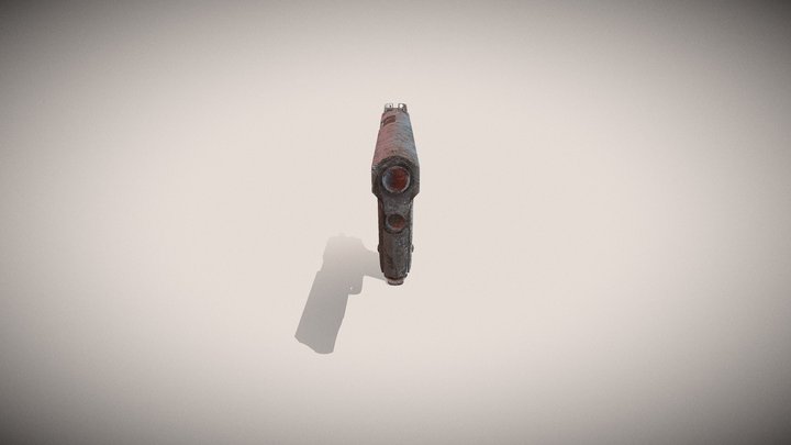 Old Rusty M1911 Pistol 3D Model