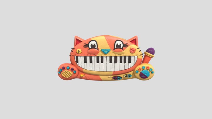 Jeffy's Cat Piano 3D Model