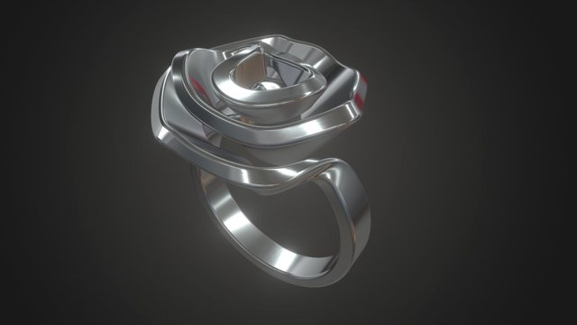 Rose ring 3D Model