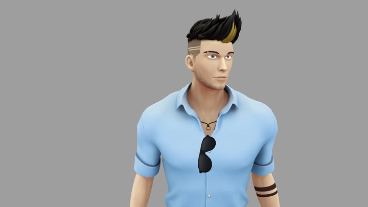 HandsomeGuy - VRchat Commision 3D Model