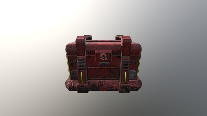 Futuristic Military Case 3D Model