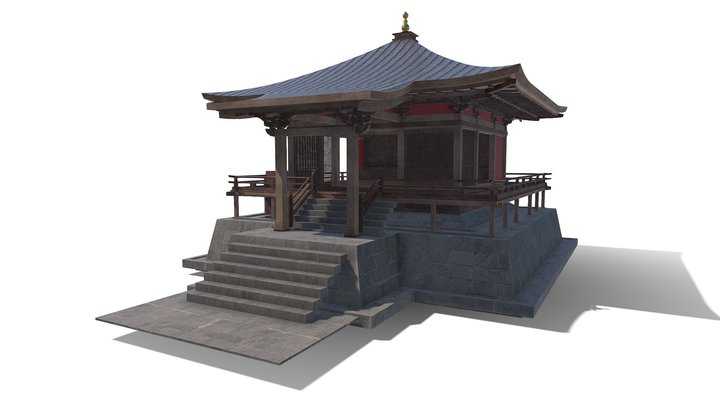 Asian House 3D Model