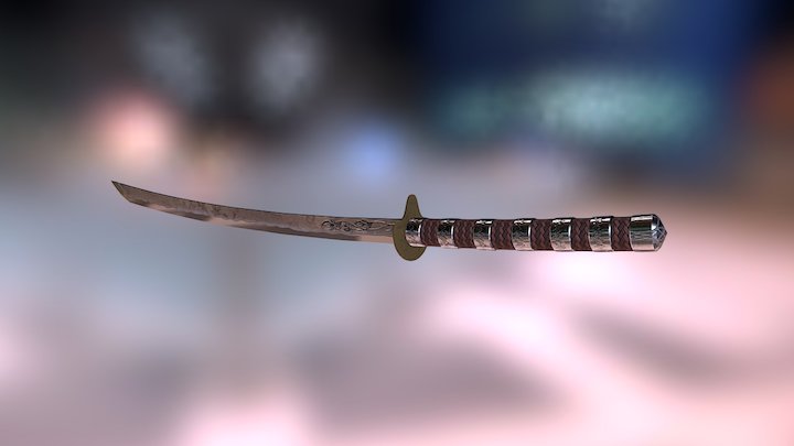 Samurai Sword 3D Model