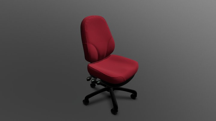 Plymouth Office Desk Chair model 3D Model