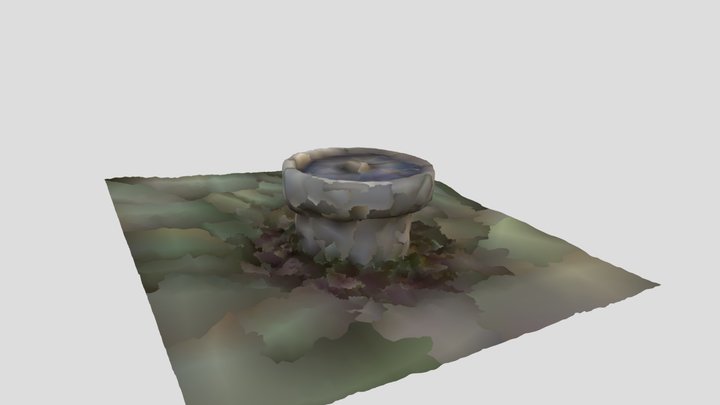 Frozen well drinking fountain 3D Model