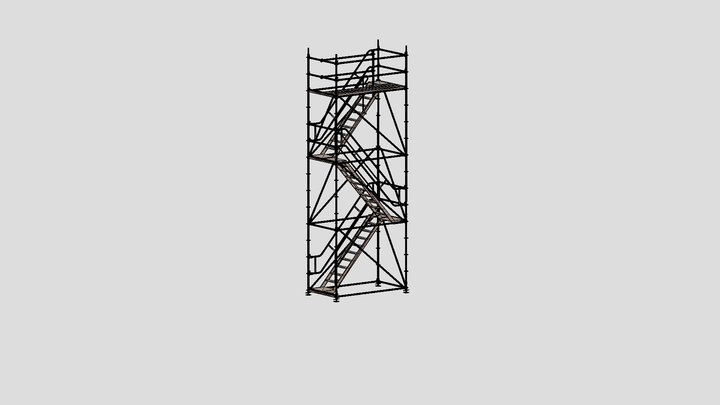 ESCADA DE ALUMINIO 3D Model