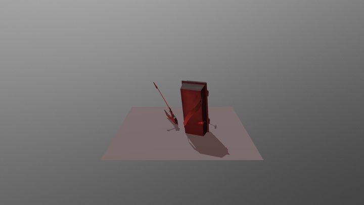 GAT140-Props - CoffinBag_ScytheGuitar_MicStand 3D Model