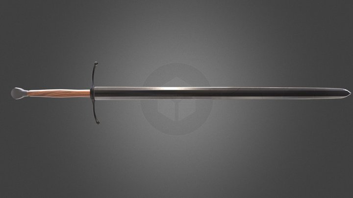 Basic Medieval Sword 3D Model