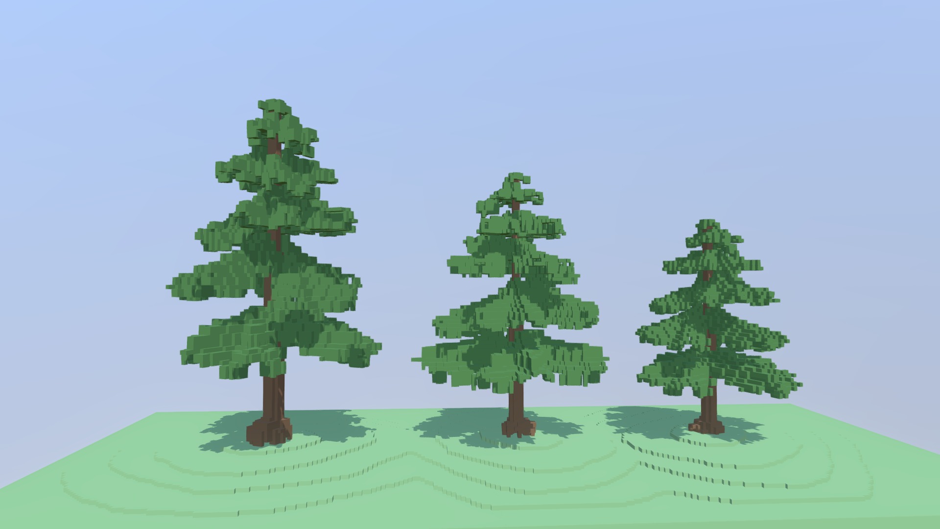 3D model Voxel Trees - This is a 3D model of the Voxel Trees. The 3D model is about a group of trees.
