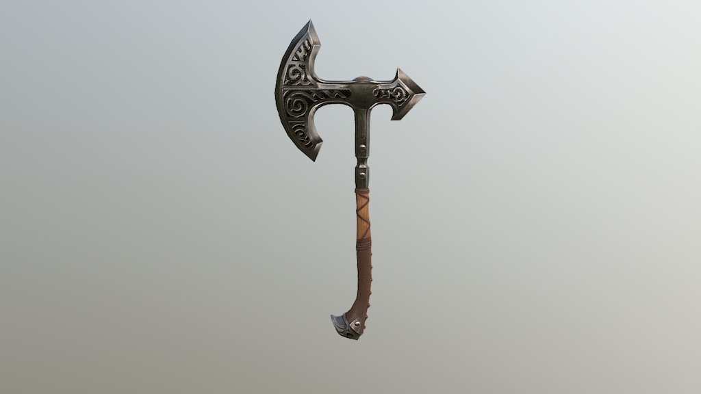 Skyrim Steel Axe - 3D model by Gregor Repsold (@grepsold) [2e59cd8 ...