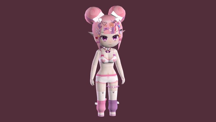 Decora Ironmouse 3D Model