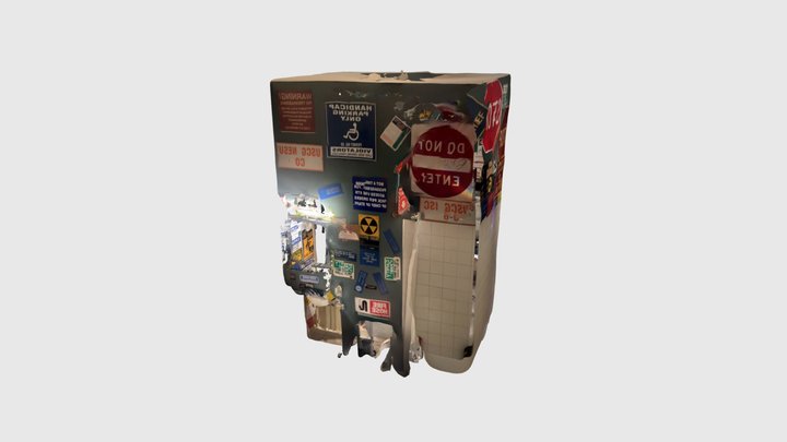 Bathroom of Signs 3D Model